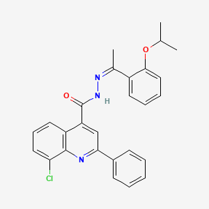 8-chloro-N'-[1-(2-isopropoxyphenyl)ethylidene]-2-phenyl-4-quinolinecarbohydrazide