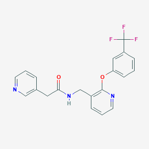 2-(3-pyridinyl)-N-({2-[3-(trifluoromethyl)phenoxy]-3-pyridinyl}methyl)acetamide