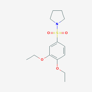molecular formula C14H21NO4S B511640 1-(3,4-Diethoxyphenyl)sulfonylpyrrolidine CAS No. 1003221-42-8