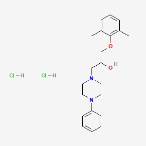 1-(2,6-dimethylphenoxy)-3-(4-phenyl-1-piperazinyl)-2-propanol dihydrochloride