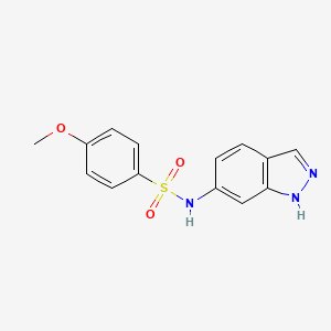 N-1H-indazol-6-yl-4-methoxybenzenesulfonamide