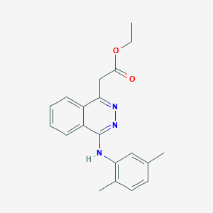 ethyl {4-[(2,5-dimethylphenyl)amino]-1-phthalazinyl}acetate