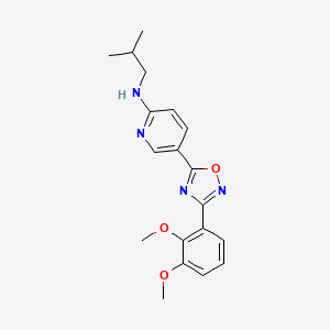 5-[3-(2,3-dimethoxyphenyl)-1,2,4-oxadiazol-5-yl]-N-isobutyl-2-pyridinamine