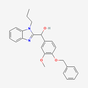 [4-(benzyloxy)-3-methoxyphenyl](1-propyl-1H-benzimidazol-2-yl)methanol