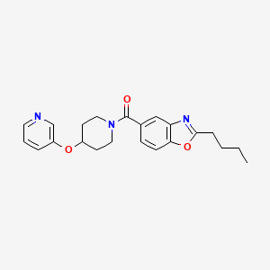 2-butyl-5-{[4-(3-pyridinyloxy)-1-piperidinyl]carbonyl}-1,3-benzoxazole