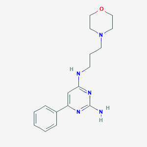 molecular formula C17H23N5O B5116539 N~4~-[3-(4-morpholinyl)propyl]-6-phenyl-2,4-pyrimidinediamine 