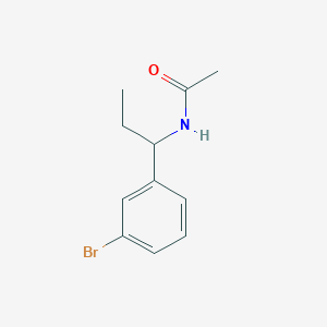 molecular formula C11H14BrNO B5116552 N-[1-(3-bromophenyl)propyl]acetamide 