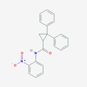 molecular formula C22H18N2O3 B5116564 N-(2-nitrophenyl)-2,2-diphenylcyclopropanecarboxamide 