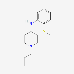 molecular formula C15H24N2S B5116576 N-[2-(methylthio)phenyl]-1-propyl-4-piperidinamine 