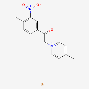 4-methyl-1-[2-(4-methyl-3-nitrophenyl)-2-oxoethyl]pyridinium bromide