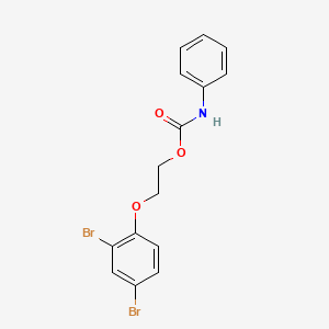 molecular formula C15H13Br2NO3 B5116600 2-(2,4-dibromophenoxy)ethyl phenylcarbamate 