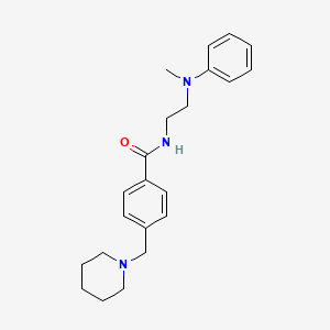 molecular formula C22H29N3O B5116605 N-{2-[methyl(phenyl)amino]ethyl}-4-(1-piperidinylmethyl)benzamide 