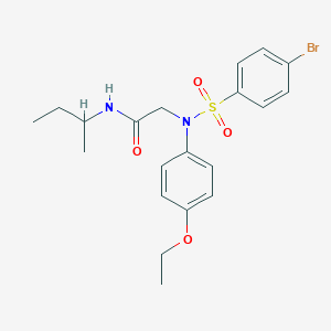 molecular formula C20H25BrN2O4S B5116655 N~2~-[(4-bromophenyl)sulfonyl]-N~1~-(sec-butyl)-N~2~-(4-ethoxyphenyl)glycinamide 