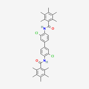 molecular formula C36H38Cl2N2O2 B5116658 N,N'-(3,3'-dichloro-4,4'-biphenyldiyl)bis(2,3,4,5,6-pentamethylbenzamide) 