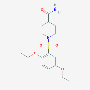 1-[(2,5-Diethoxyphenyl)sulfonyl]piperidine-4-carboxamide