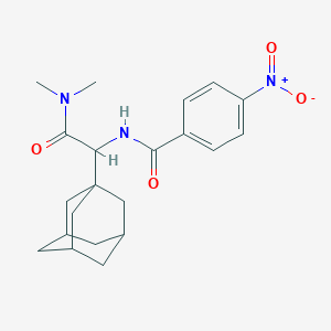 molecular formula C21H27N3O4 B5116684 N-[1-(1-adamantyl)-2-(dimethylamino)-2-oxoethyl]-4-nitrobenzamide 