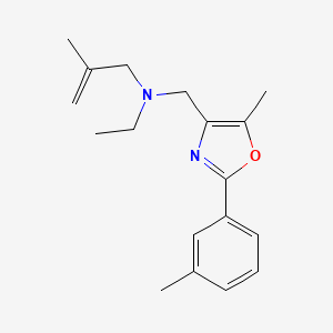 molecular formula C18H24N2O B5116694 N-ethyl-2-methyl-N-{[5-methyl-2-(3-methylphenyl)-1,3-oxazol-4-yl]methyl}-2-propen-1-amine 