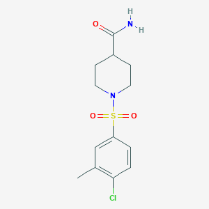 1-(4-Chloro-3-methylbenzenesulfonyl)piperidine-4-carboxamide