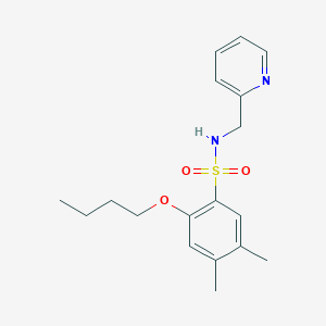 [(2-Butoxy-4,5-dimethylphenyl)sulfonyl](2-pyridylmethyl)amine