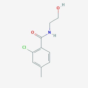 molecular formula C10H12ClNO2 B5116791 2-chloro-N-(2-hydroxyethyl)-4-methylbenzamide 