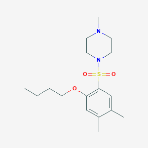 1-(2-Butoxy-4,5-dimethylbenzenesulfonyl)-4-methylpiperazine