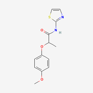 molecular formula C13H14N2O3S B5116815 2-(4-methoxyphenoxy)-N-1,3-thiazol-2-ylpropanamide 