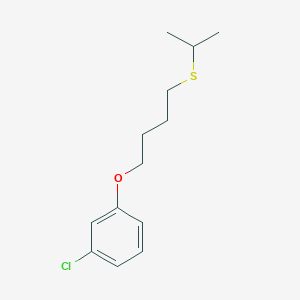 molecular formula C13H19ClOS B5116820 1-chloro-3-[4-(isopropylthio)butoxy]benzene 
