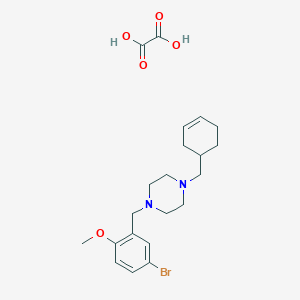 1-(5-bromo-2-methoxybenzyl)-4-(3-cyclohexen-1-ylmethyl)piperazine oxalate