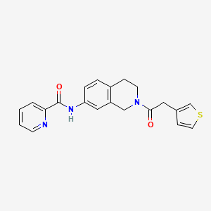 N-{2-[2-(3-thienyl)acetyl]-1,2,3,4-tetrahydro-7-isoquinolinyl}-2-pyridinecarboxamide