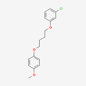 molecular formula C17H19ClO3 B5116892 1-chloro-3-[4-(4-methoxyphenoxy)butoxy]benzene 