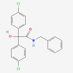 molecular formula C21H17Cl2NO2 B5116896 N-benzyl-2,2-bis(4-chlorophenyl)-2-hydroxyacetamide 