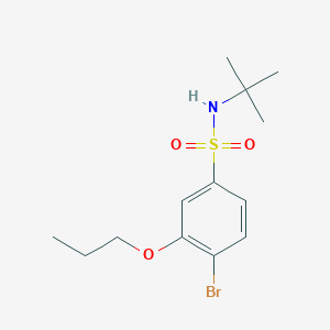 (Tert-butyl)[(4-bromo-3-propoxyphenyl)sulfonyl]amine