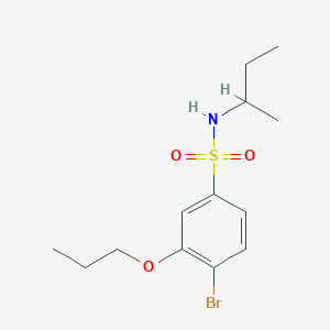 molecular formula C13H20BrNO3S B511692 [(4-Bromo-3-propoxyphenyl)sulfonyl](methylpropyl)amine CAS No. 914619-49-1