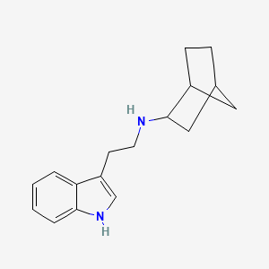 molecular formula C17H22N2 B5116936 N-[2-(1H-indol-3-yl)ethyl]bicyclo[2.2.1]heptan-2-amine 