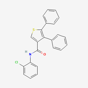 molecular formula C23H16ClNOS B5116984 N-(2-chlorophenyl)-4,5-diphenyl-3-thiophenecarboxamide 