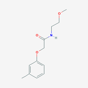 molecular formula C12H17NO3 B5116998 N-(2-methoxyethyl)-2-(3-methylphenoxy)acetamide 