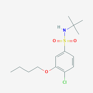 (Tert-butyl)[(3-butoxy-4-chlorophenyl)sulfonyl]amine