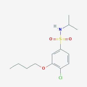 molecular formula C13H20ClNO3S B511703 [(3-Butoxy-4-chlorophenyl)sulfonyl](methylethyl)amine CAS No. 914236-25-2