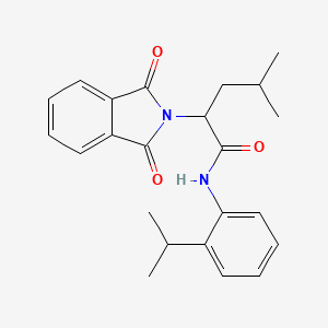 molecular formula C23H26N2O3 B5117061 2-(1,3-dioxo-1,3-dihydro-2H-isoindol-2-yl)-N-(2-isopropylphenyl)-4-methylpentanamide 
