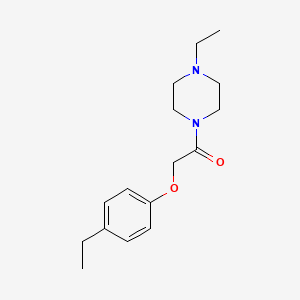 molecular formula C16H24N2O2 B5117126 1-ethyl-4-[(4-ethylphenoxy)acetyl]piperazine 