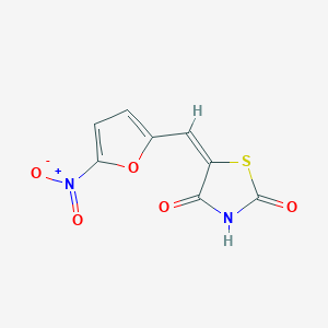 molecular formula C8H4N2O5S B5117137 5-[(5-nitro-2-furyl)methylene]-1,3-thiazolidine-2,4-dione CAS No. 27564-47-2