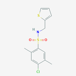 4-chloro-2,5-dimethyl-N-(thiophen-2-ylmethyl)benzenesulfonamide