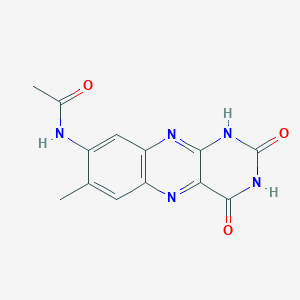 molecular formula C13H11N5O3 B5117195 N-(7-methyl-2,4-dioxo-2,3,4,10-tetrahydrobenzo[g]pteridin-8-yl)acetamide 