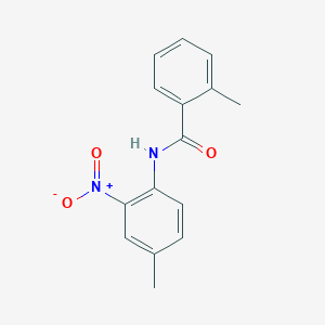 molecular formula C15H14N2O3 B5117239 2-methyl-N-(4-methyl-2-nitrophenyl)benzamide 