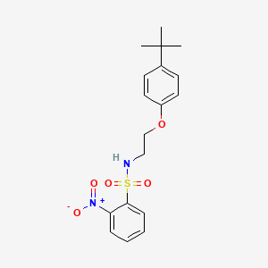 molecular formula C18H22N2O5S B5117246 N-[2-(4-tert-butylphenoxy)ethyl]-2-nitrobenzenesulfonamide 