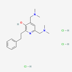 4,6-bis[(dimethylamino)methyl]-2-(2-phenylethyl)-3-pyridinol trihydrochloride