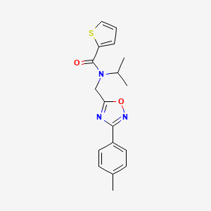 molecular formula C18H19N3O2S B5117305 N-isopropyl-N-{[3-(4-methylphenyl)-1,2,4-oxadiazol-5-yl]methyl}-2-thiophenecarboxamide 