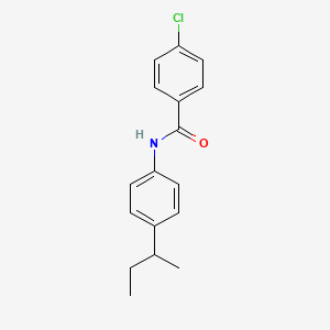 molecular formula C17H18ClNO B5117341 N-(4-sec-butylphenyl)-4-chlorobenzamide 