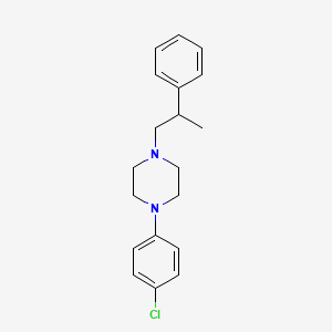 molecular formula C19H23ClN2 B5117344 1-(4-chlorophenyl)-4-(2-phenylpropyl)piperazine 