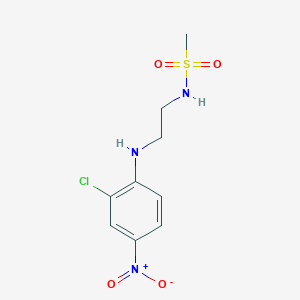 molecular formula C9H12ClN3O4S B5117350 N-{2-[(2-chloro-4-nitrophenyl)amino]ethyl}methanesulfonamide 